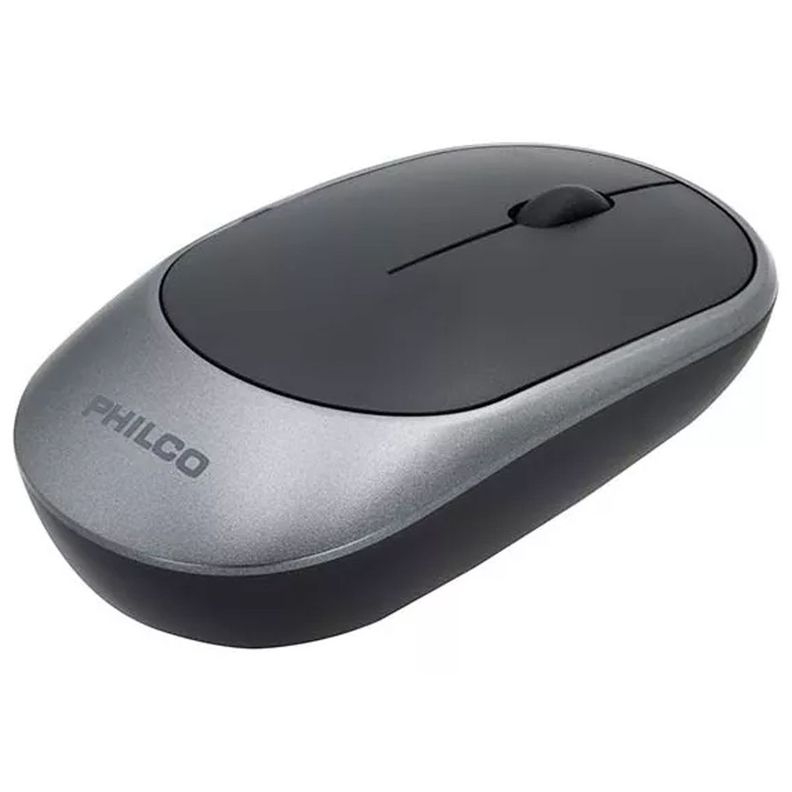 Mouse Inalambrico Philco Wireless Gris -2