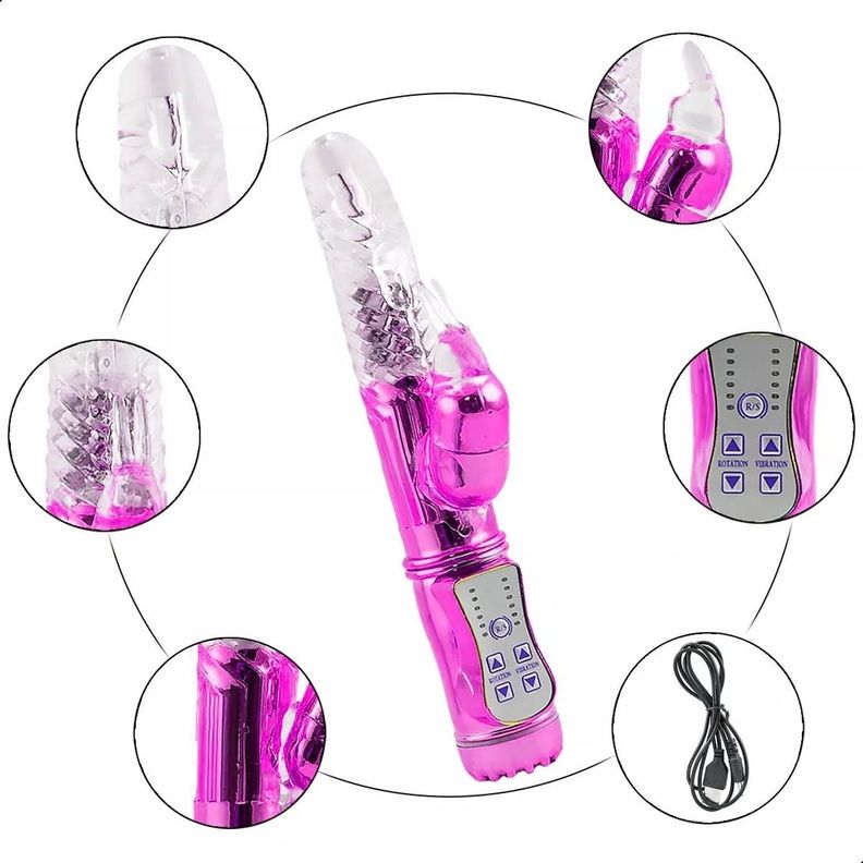 Dildo Giratorio Clítoris Femenino Forma De Punto G Superior-2