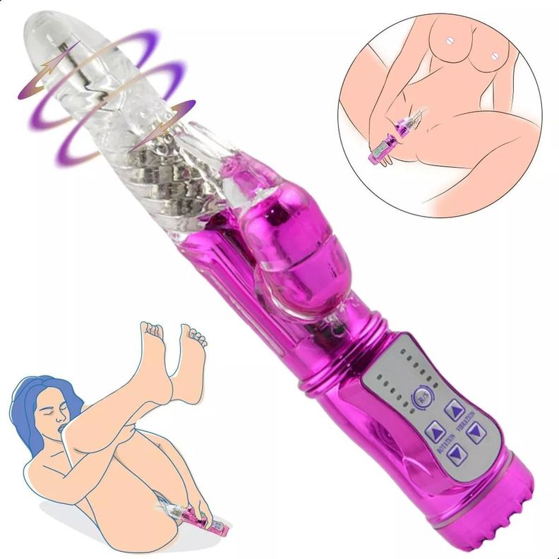 Dildo Giratorio Clítoris Femenino Forma De Punto G Superior-3