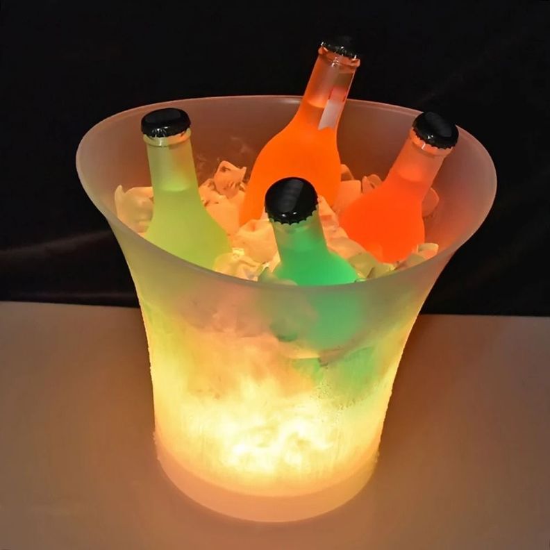 Cubeta Porta Botellas Con Luz Led-3