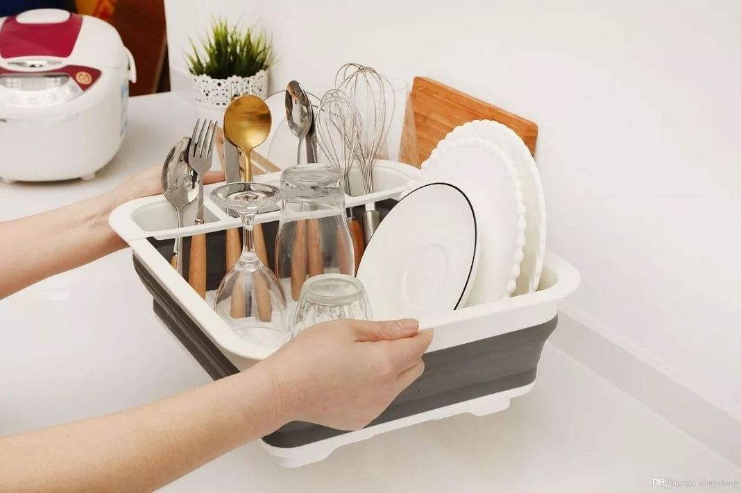 Escurridor Retráctil Para Platos, Cubiertos Y Tazas-3