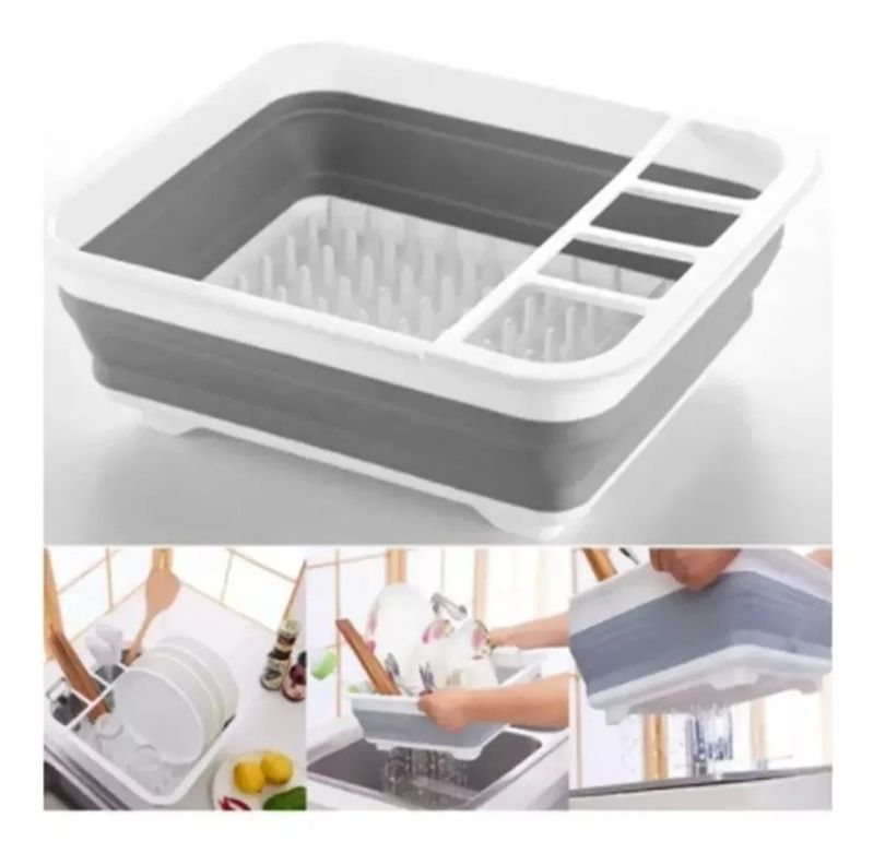 Escurridor Retráctil Para Platos, Cubiertos Y Tazas-4