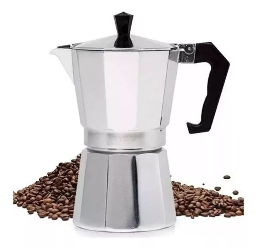 Cafetera Italiana Express 6 Tazas + Moledor Eléctrico Café-3