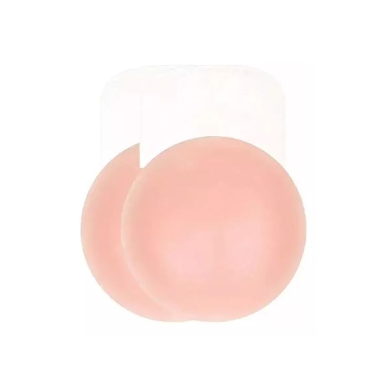 Cubre Pezon De Silicona Invisible Con Push Up circulo -0