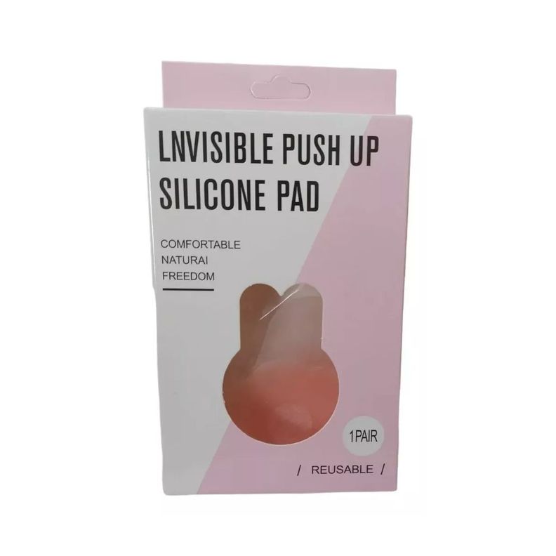 Cubre Pezon De Silicona Invisible Con Push Up circulo -1