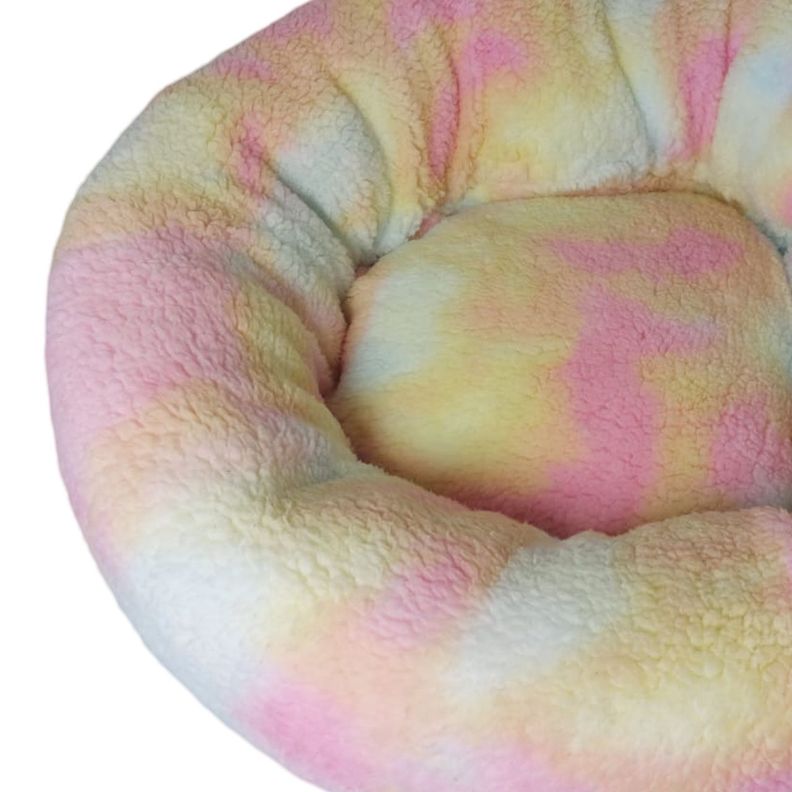 Cama Antiestres Mascota De 50 Cms Ultasuave Rosa-1