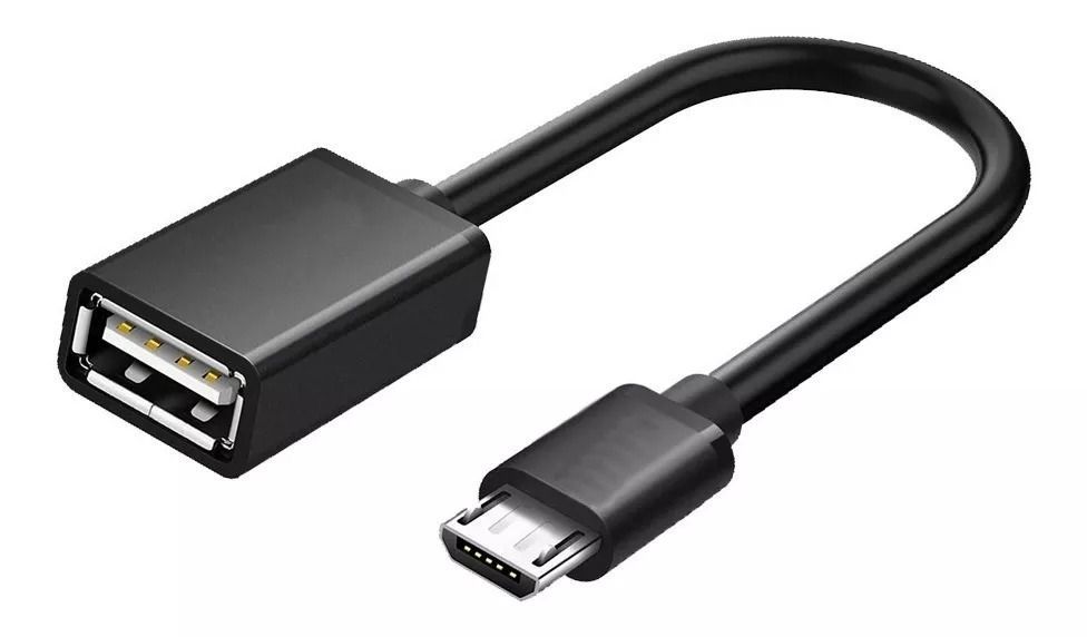 Cable Otg Micro Usb De Metal Para Pendrive Mouse Teclado-0