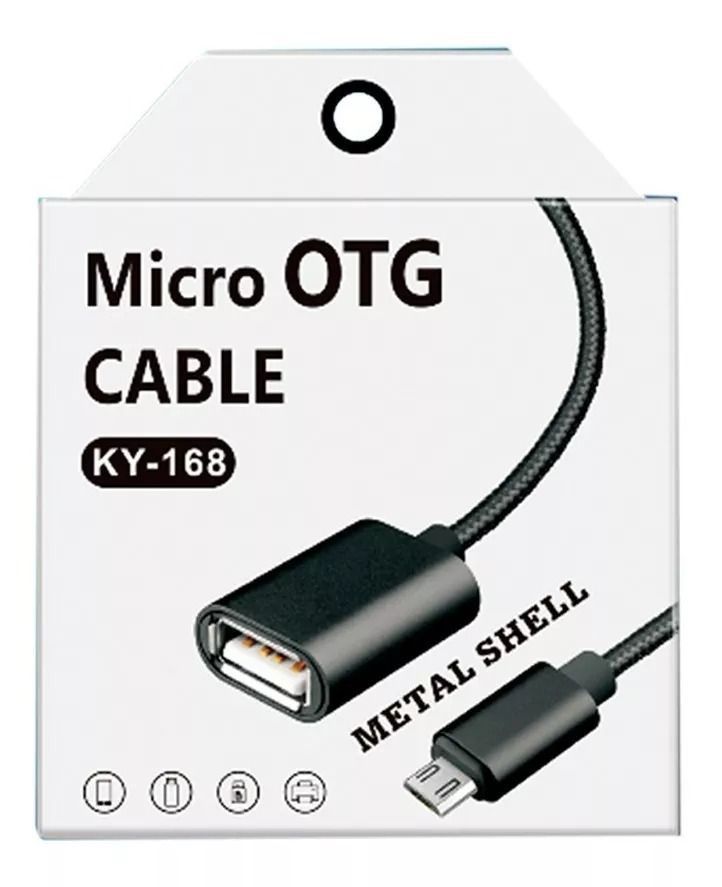 Cable Otg Micro Usb De Metal Para Pendrive Mouse Teclado-2