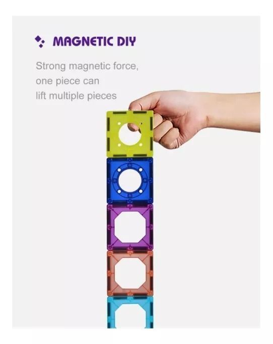 Bloques De Construcción Magneticos - Set De 77 Piezas-7
