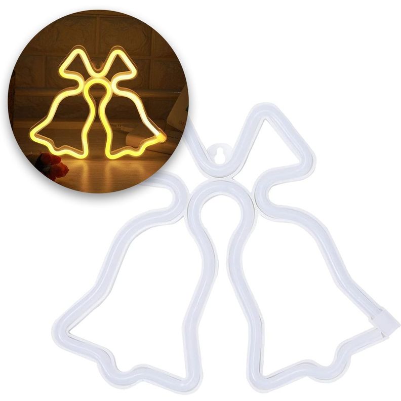 Campanas De Navidad Luz Neon 63 X 50 Cms Luces Neon-0