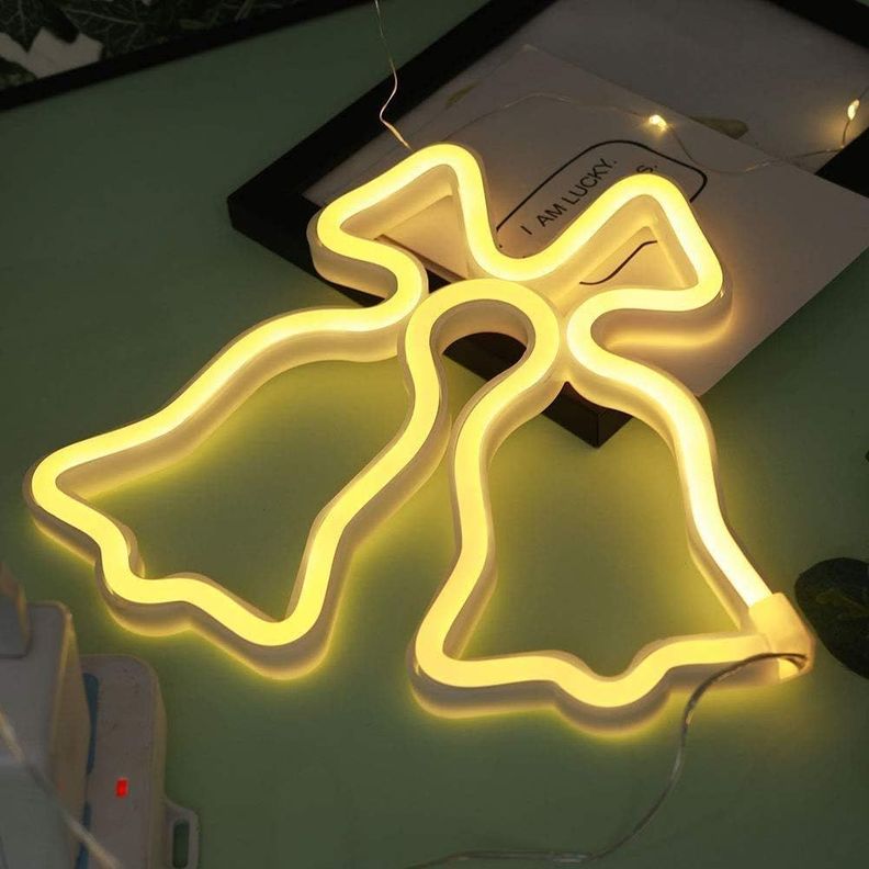 Campanas De Navidad Luz Neon 63 X 50 Cms Luces Neon-1