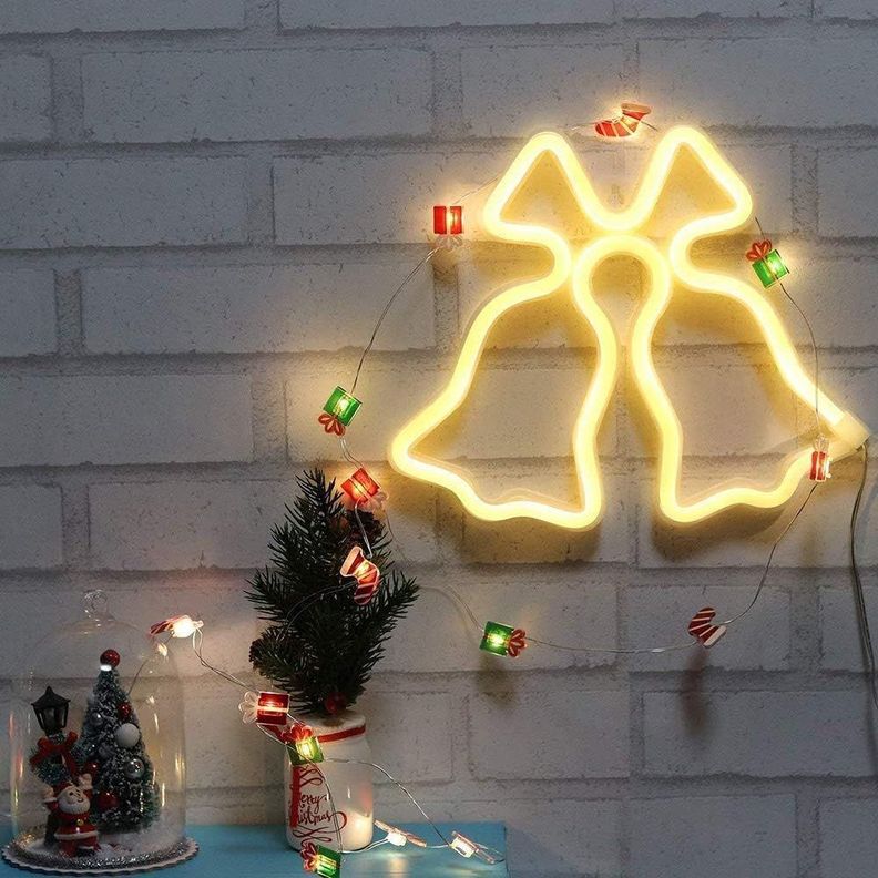 Campanas De Navidad Luz Neon 63 X 50 Cms Luces Neon-2