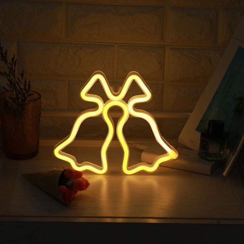 Campanas De Navidad Luz Neon 63 X 50 Cms Luces Neon-4