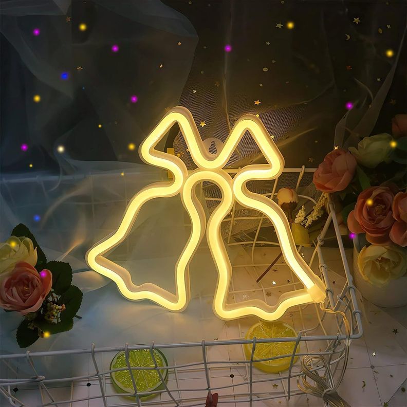 Campanas De Navidad Luz Neon 63 X 50 Cms Luces Neon-6