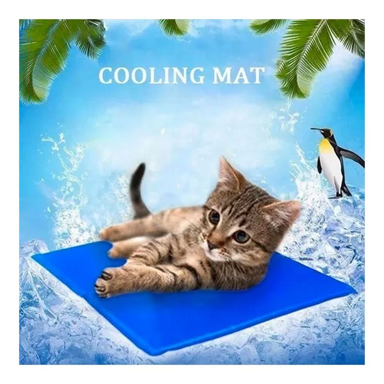 Manta Refrescante Alfombra Para Mascotas Refrigera 90 X 50-5