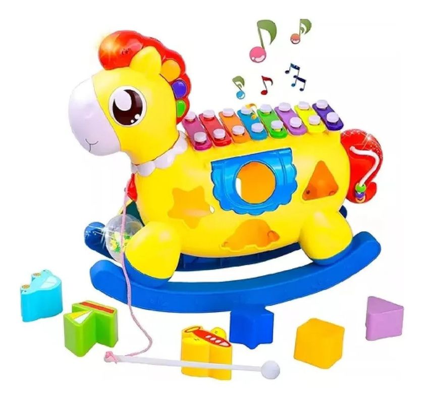 Piano Balancin Caballito Xilofono Musical Juguete Didactico