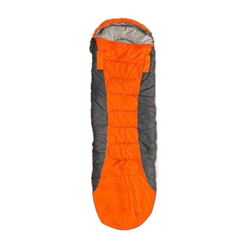 Saco De Dormir Camping -15 A + 10 Grados Naranja -0