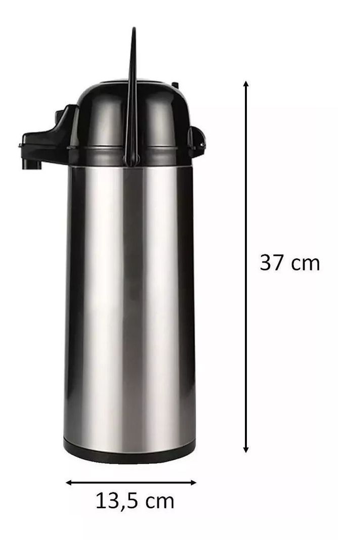 Termo Sifon 1.9lts Agua Caliente 12h Frío 24h Acero Vidrio-1