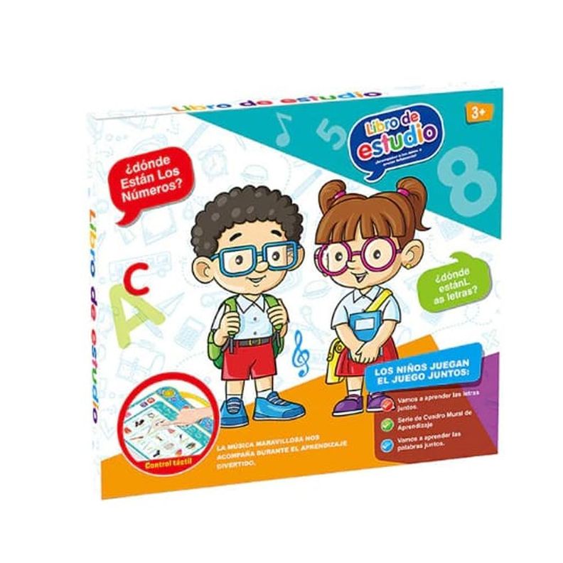 Libro Aprendizaje De Estudio Didáctico Interactivo Niños +3