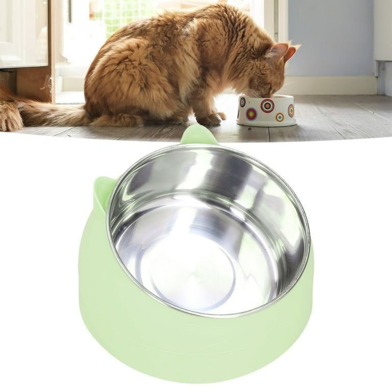 Cuenco Para Mascota Acero Inoxidable Cervical Para Gatos-6