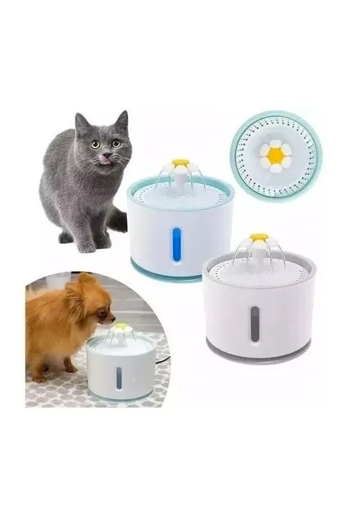 Fuente Dispensador Agua Eléctrico Bebedero Gatos + 4 Filtros-2