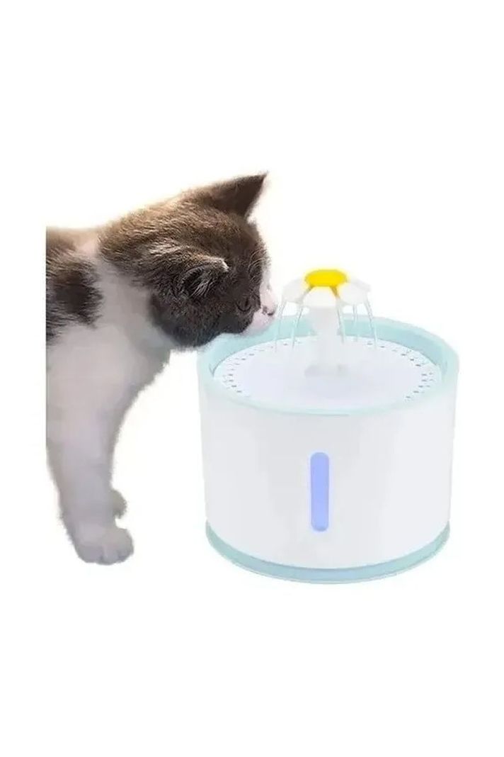 Fuente Dispensador Agua Eléctrico Bebedero Gatos + 4 Filtros-1