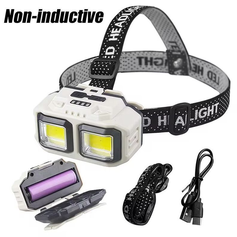 Linterna Frontal Led Recargable Resistente Al Agua-2