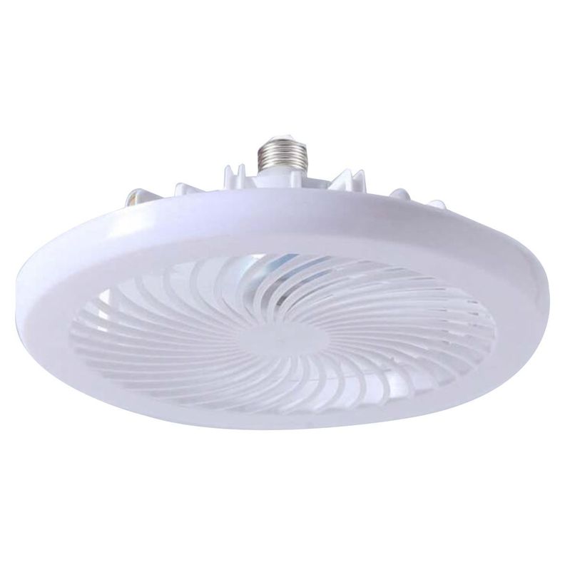 Ventilador Ampolleta Para Soquete E27 De Techo Luz Blanco-0