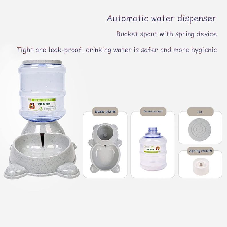 Bebedero Dispensador Agua Automatico Para Mascota Con Bidon-3