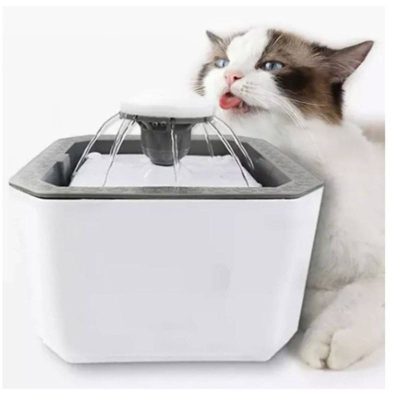 Fuente Bebedero Eléctrico Agua Gatos + 4 Filtros-1
