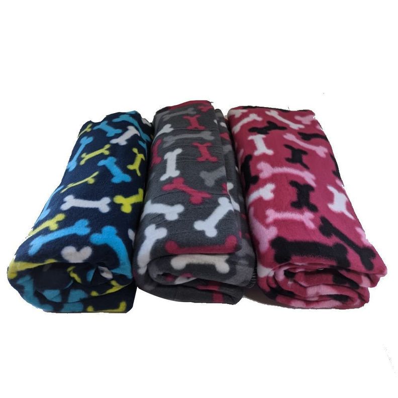 Manta De Polar Para Mascotas Perros Y Gatos 120 X 90 Cms-2