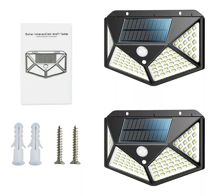 Foco Con Sensor Movimiento Foco Led Solar Exterior 100 Leds-1