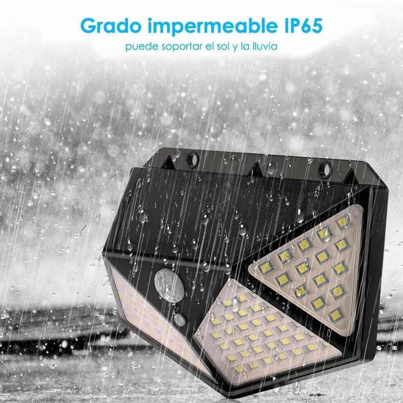 Foco Con Sensor Movimiento Foco Led Solar Exterior 100 Leds-5