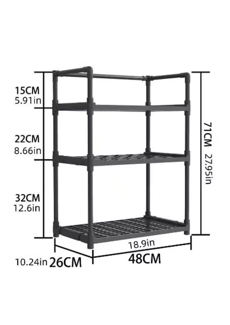 Organizador Rack Cocina 3 Niveles Multifuncional-1