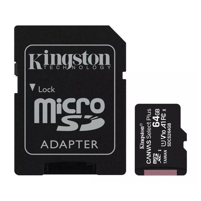 Tarjeta De Memoria Kingston Sdcs2 Canvas Select Plus Sd 64gb-0