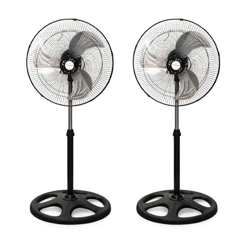 Pack 2 Ventilador Industrial Metalico 18 Pulgadas 3 Aspas-0