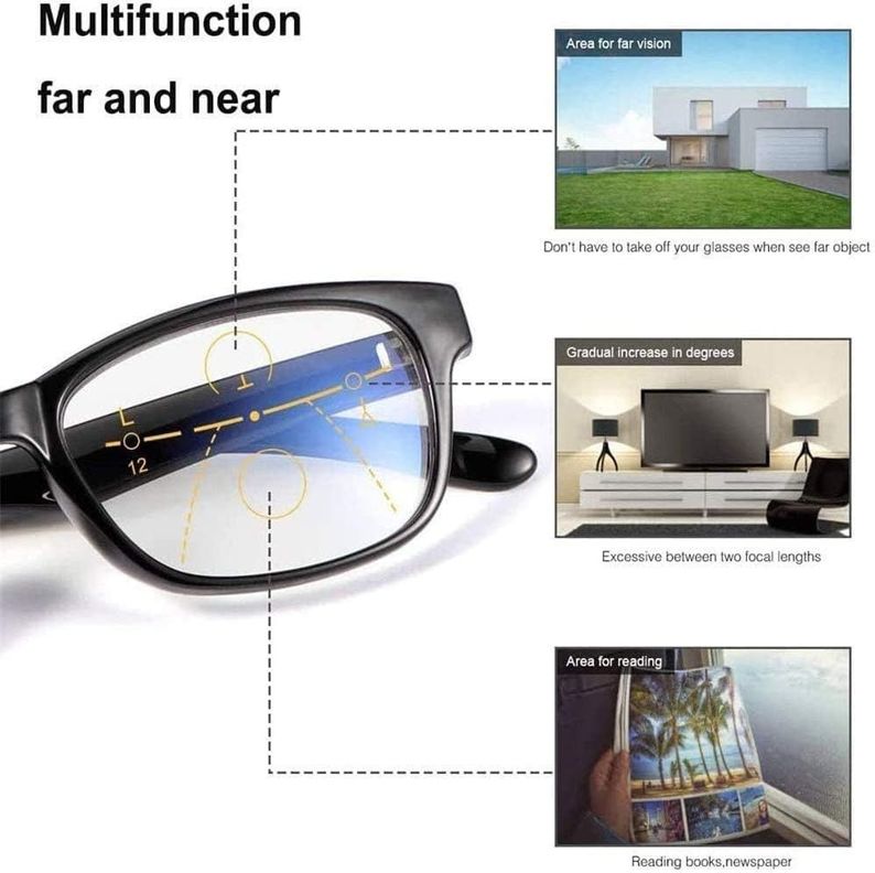 Lente De Lectura Multifocal One Power Rango 0.5 A 2-50-4