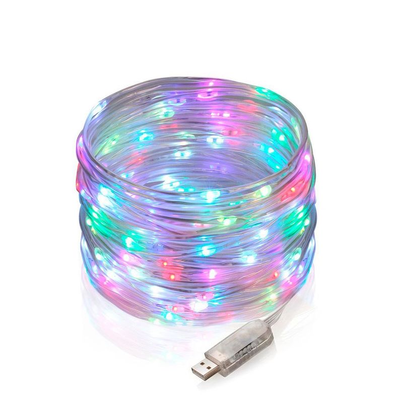 Guirnalda de 100 Luces Hada Multicolor Usb LED-0