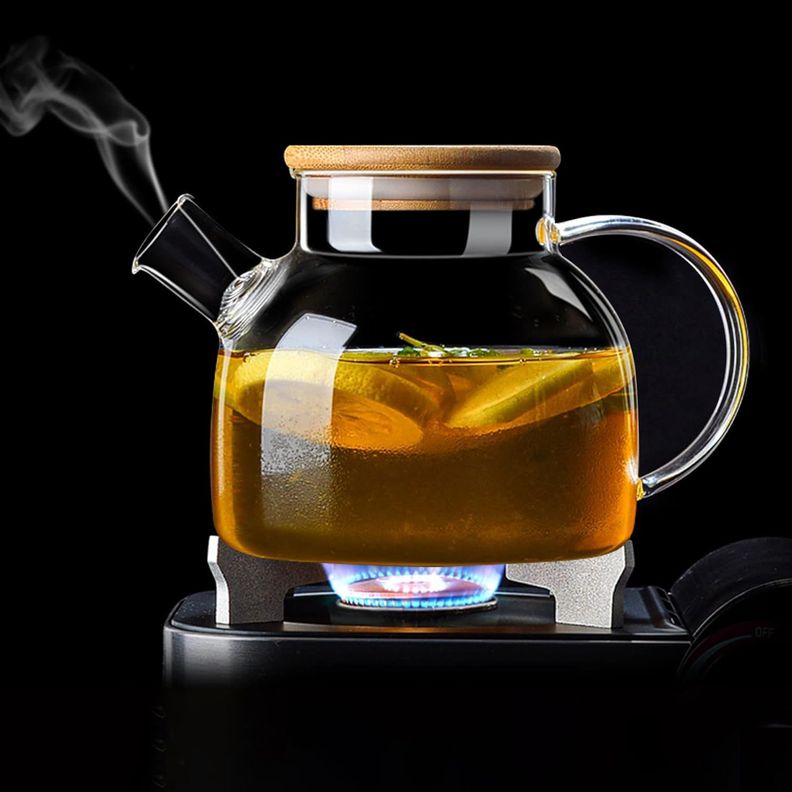 Tetera de Vidrio Borosilicato Resistente al Fuego 1Lt.-1
