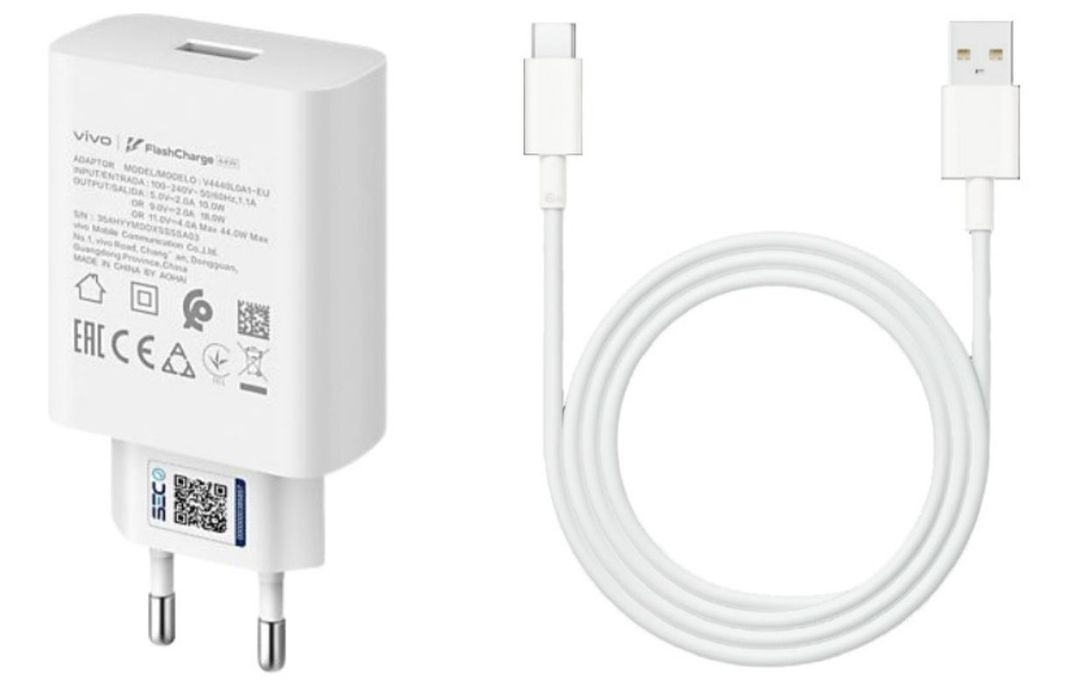 Cargador Vivo 44w Flash Charger + Cable Tipo C - Original