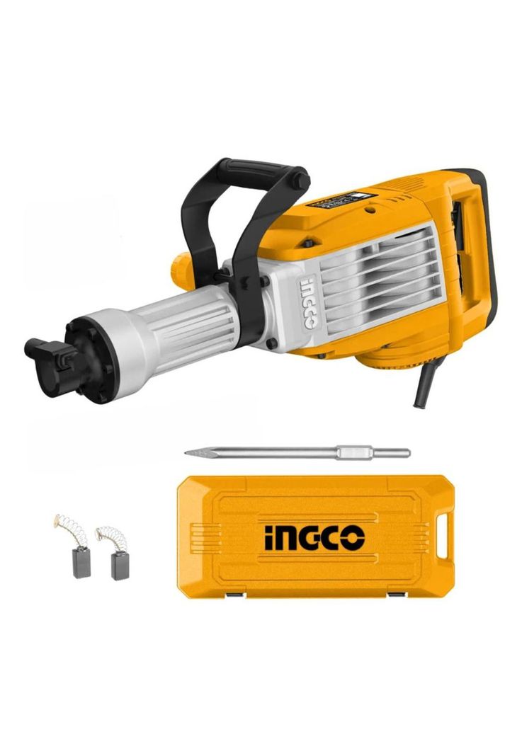 Martillo Demoledor 1700w 50 Joules 14kg Sds Hexagonal Con Valija Y Punta Plateado 1-2