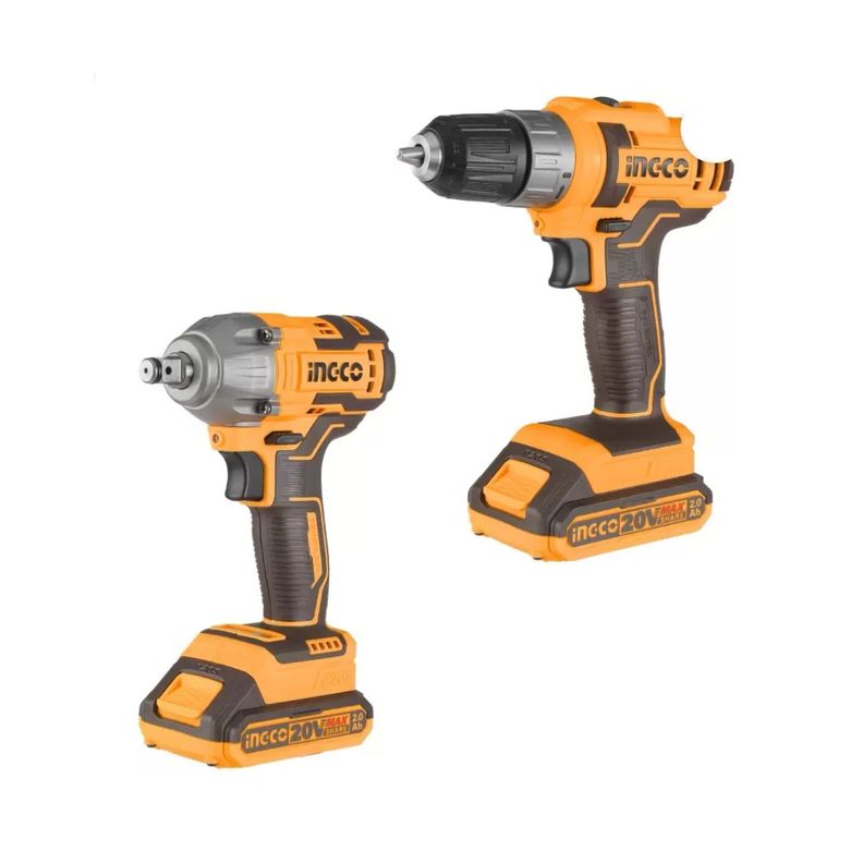 Kit Pack Inal Ingco 20v Taladro + Llave Impac Bl Cosli230702-5