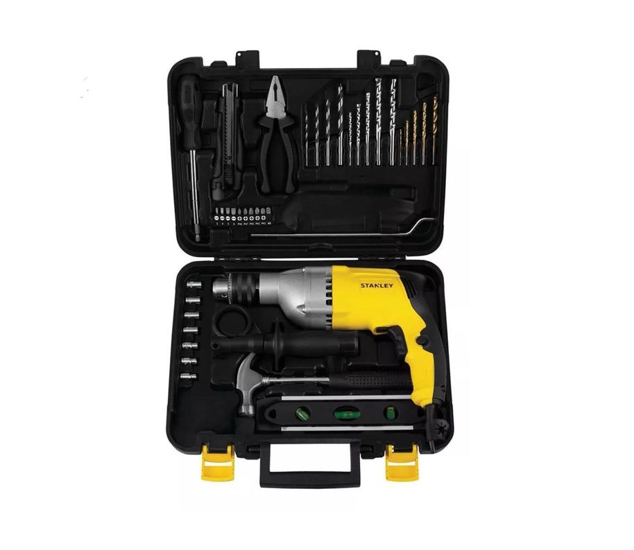 Kit Pack Taladro Percutor Stanley 13 Mm 800w + 40 Accesorios-0