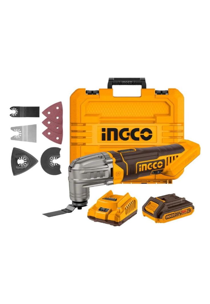 Multicortadora Multiuso Ingco 20v + Bat + Carg Cmli20228 Naranjo 1-2
