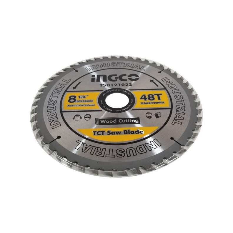 Disco Sierra Circular Ingco Madera 210 Mm 48t Tsb121022-1