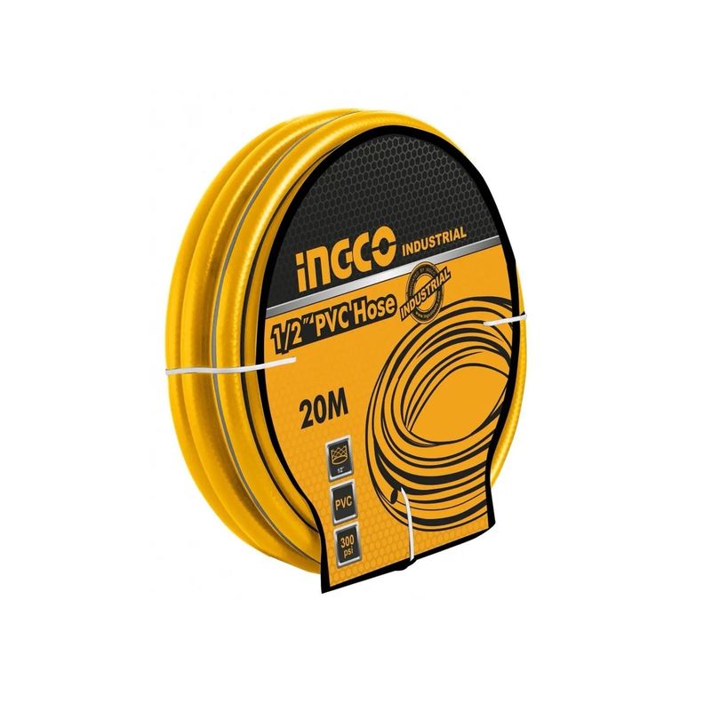 Manguera Industrial Reforzada Ingco Pvc 1/2 X 20 Mt 300 Psi-2