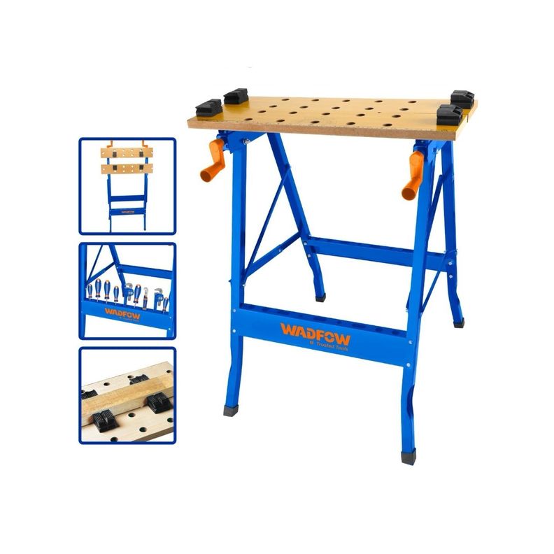 Banco De Trabajo Plegable Wadfow 100 Kg 60x63x75 Cm Wwe1525