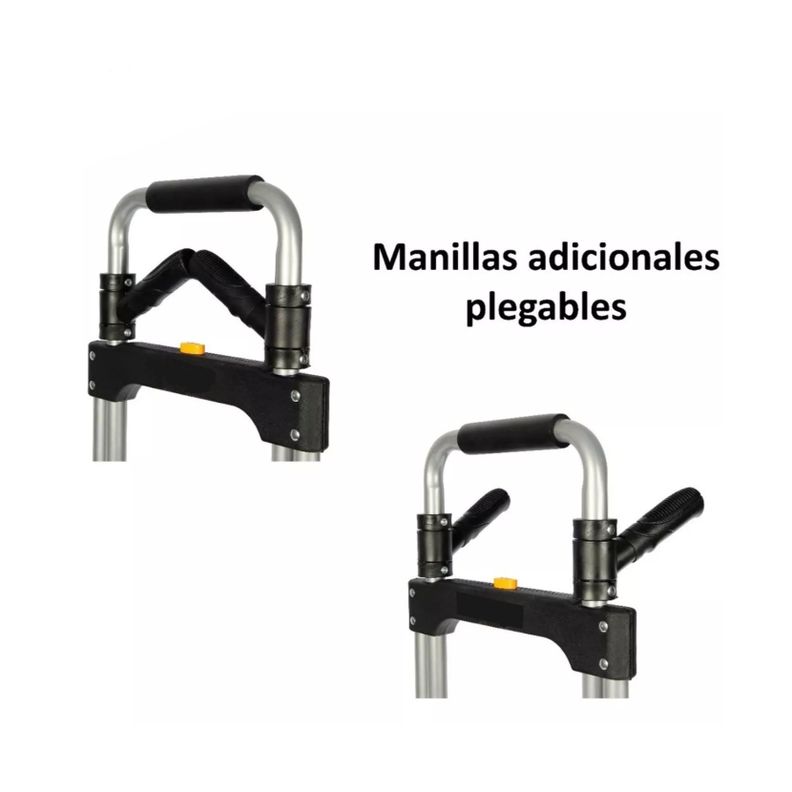 Carro Plegable Tipo Yegua Con Asa Acero 150 Kg 52x50x115 Cm-3