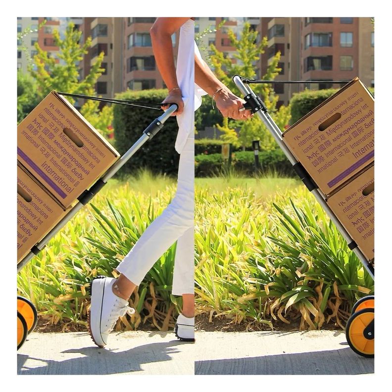 Carro Plegable Tipo Yegua Con Asa Acero 150 Kg 52x50x115 Cm-7