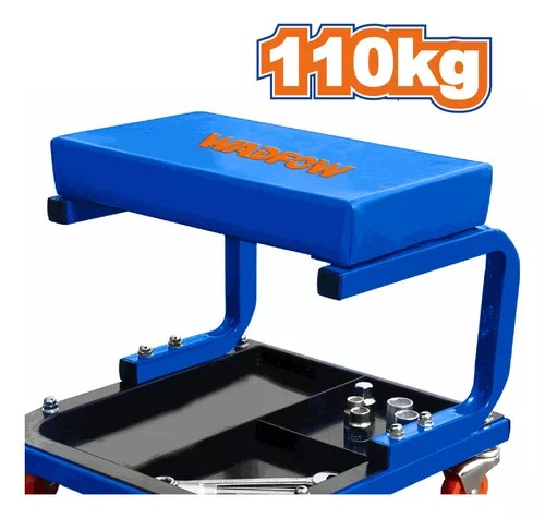 Asiento Rodante Cuadrado Con Ruedas Wadfow 110kg Wnc1501-1